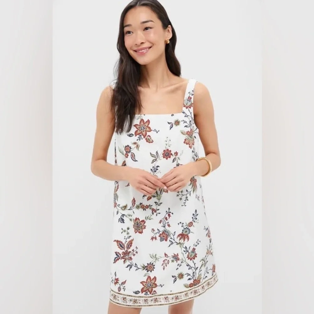 Tuckernuck x Studio McGee Chintz White and Red Dress - Size Small - Picture 3 of 11